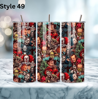 20oz Stainless Steel Tumbler - Horror Collection