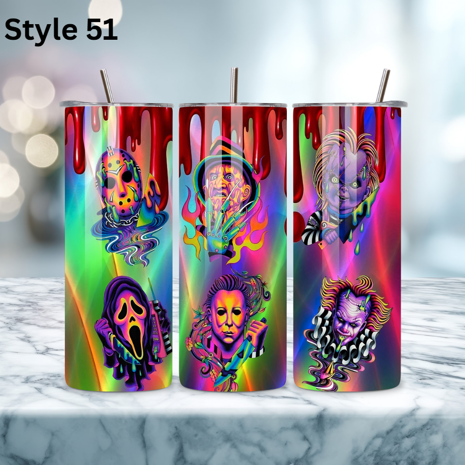 20oz Stainless Steel Tumbler - Horror Collection
