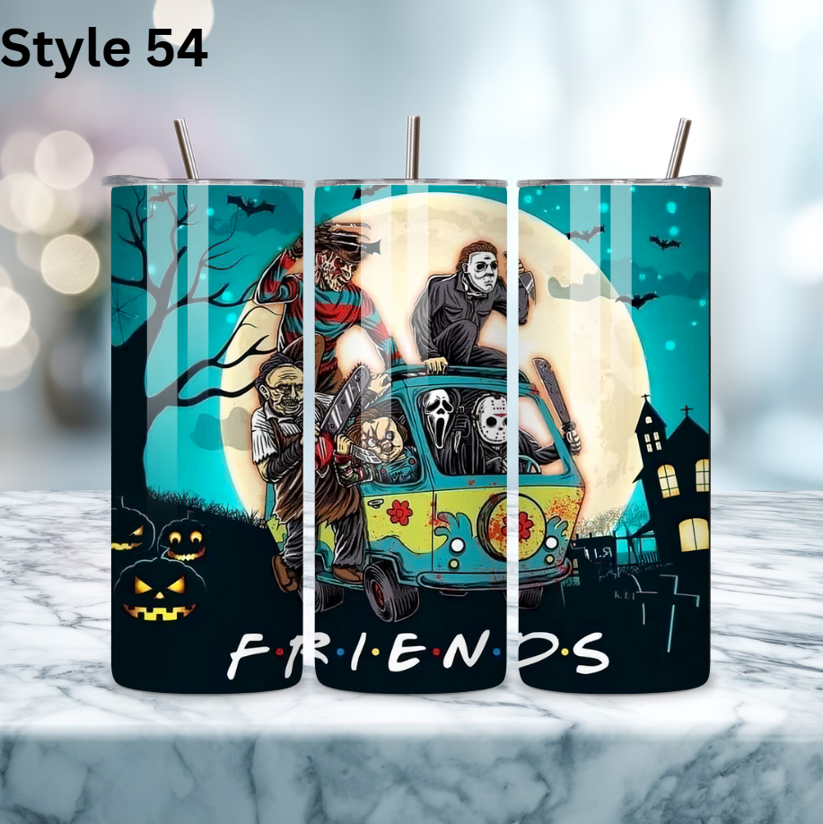 20oz Stainless Steel Tumbler - Horror Collection