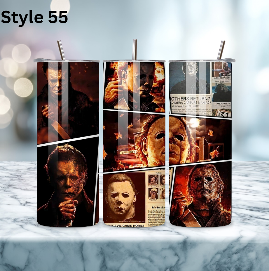 20oz Stainless Steel Tumbler - Horror Collection