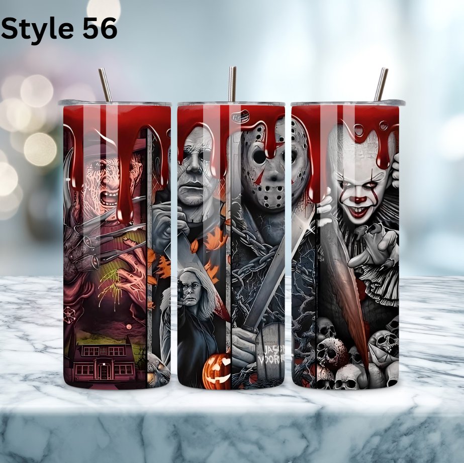 20oz Stainless Steel Tumbler - Horror Collection