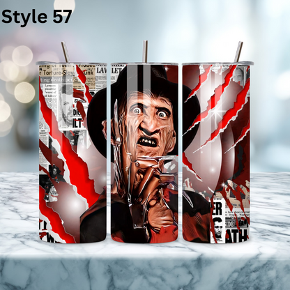 20oz Stainless Steel Tumbler - Horror Collection