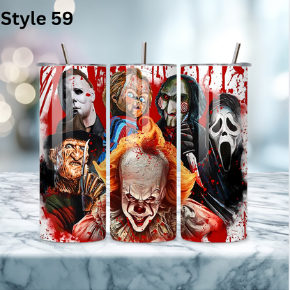 20oz Stainless Steel Tumbler - Horror Collection