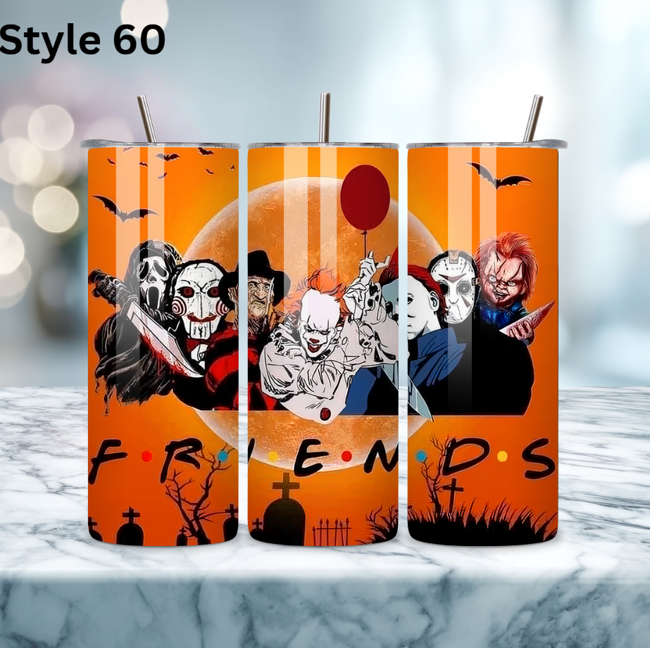 20oz Stainless Steel Tumbler - Horror Collection