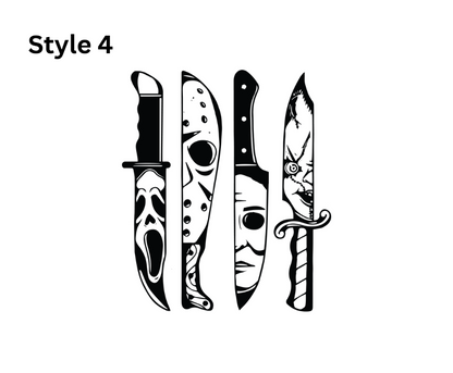 Horror Themed Car Vinyl Decals