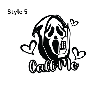 Horror Themed Car Vinyl Decals