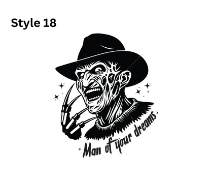 Horror Themed Car Vinyl Decals