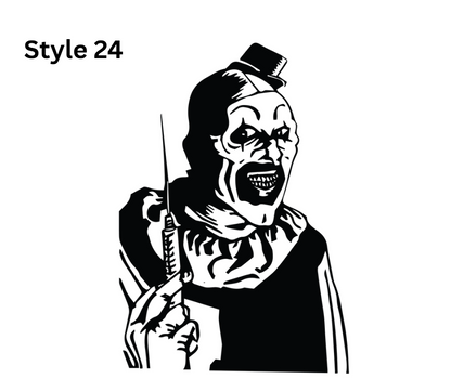 Horror Themed Car Vinyl Decals