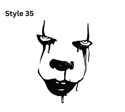Horror Themed Car Vinyl Decals