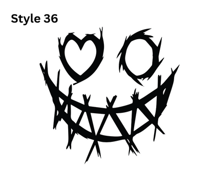 Horror Themed Car Vinyl Decals