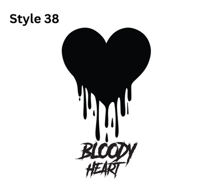 Horror Themed Car Vinyl Decals
