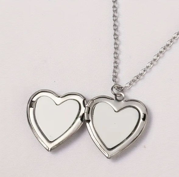 Custom Photo Heart Necklace