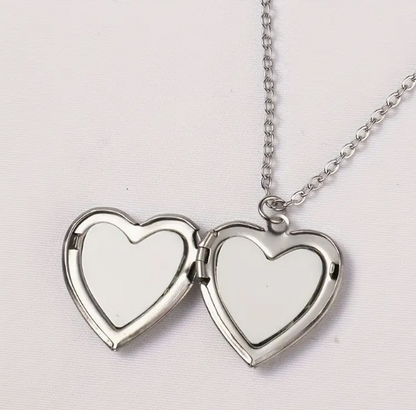 Custom Photo Heart Necklace
