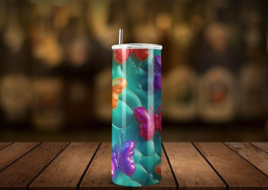 20oz Stainless Steel Tumbler 3D wrap collection