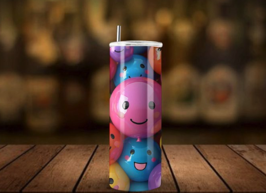 20oz Stainless Steel Tumbler 3D wrap collection