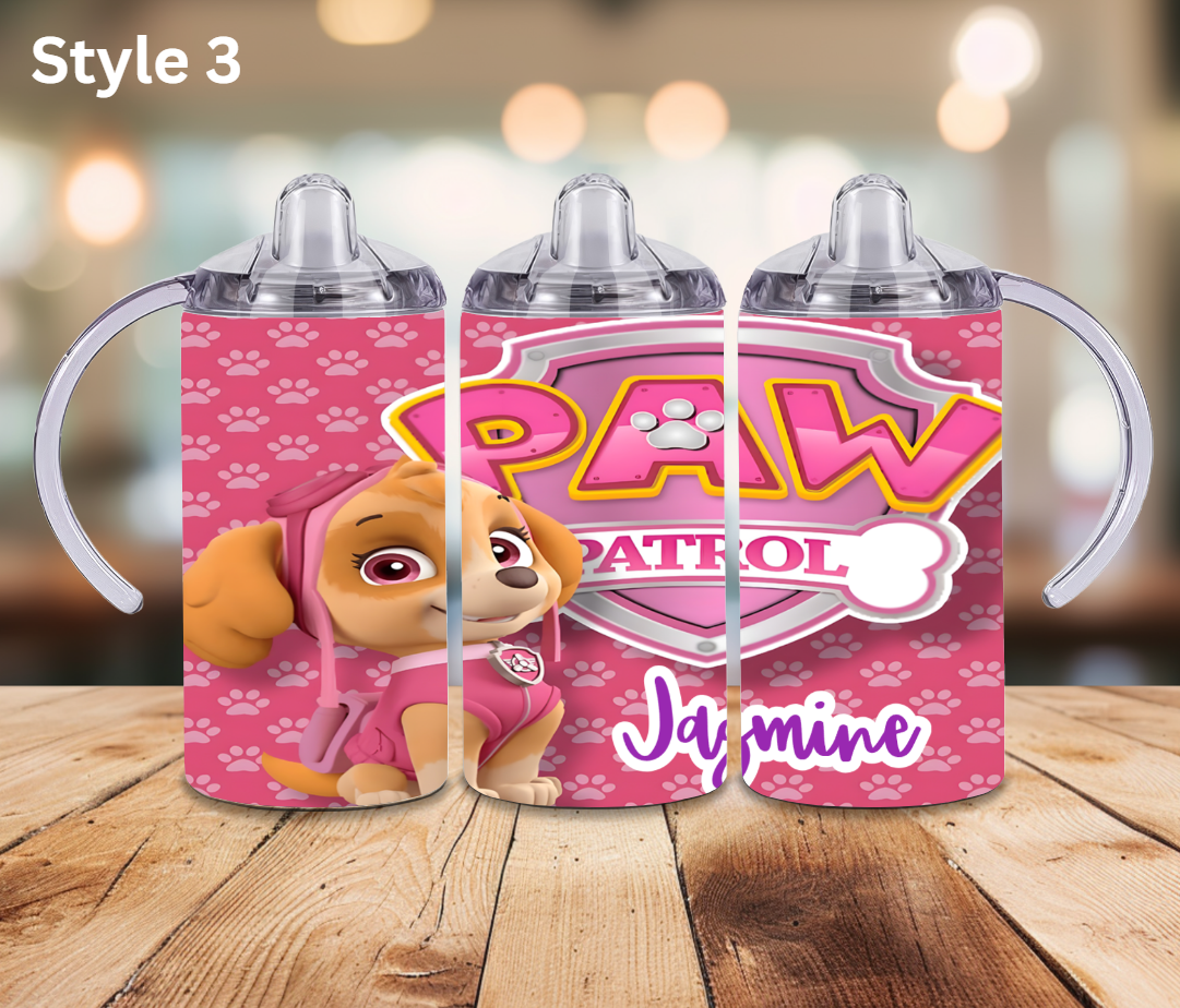 12oz Stainless Tumbler - Personalised Character Collection - Sippy Cup Lid