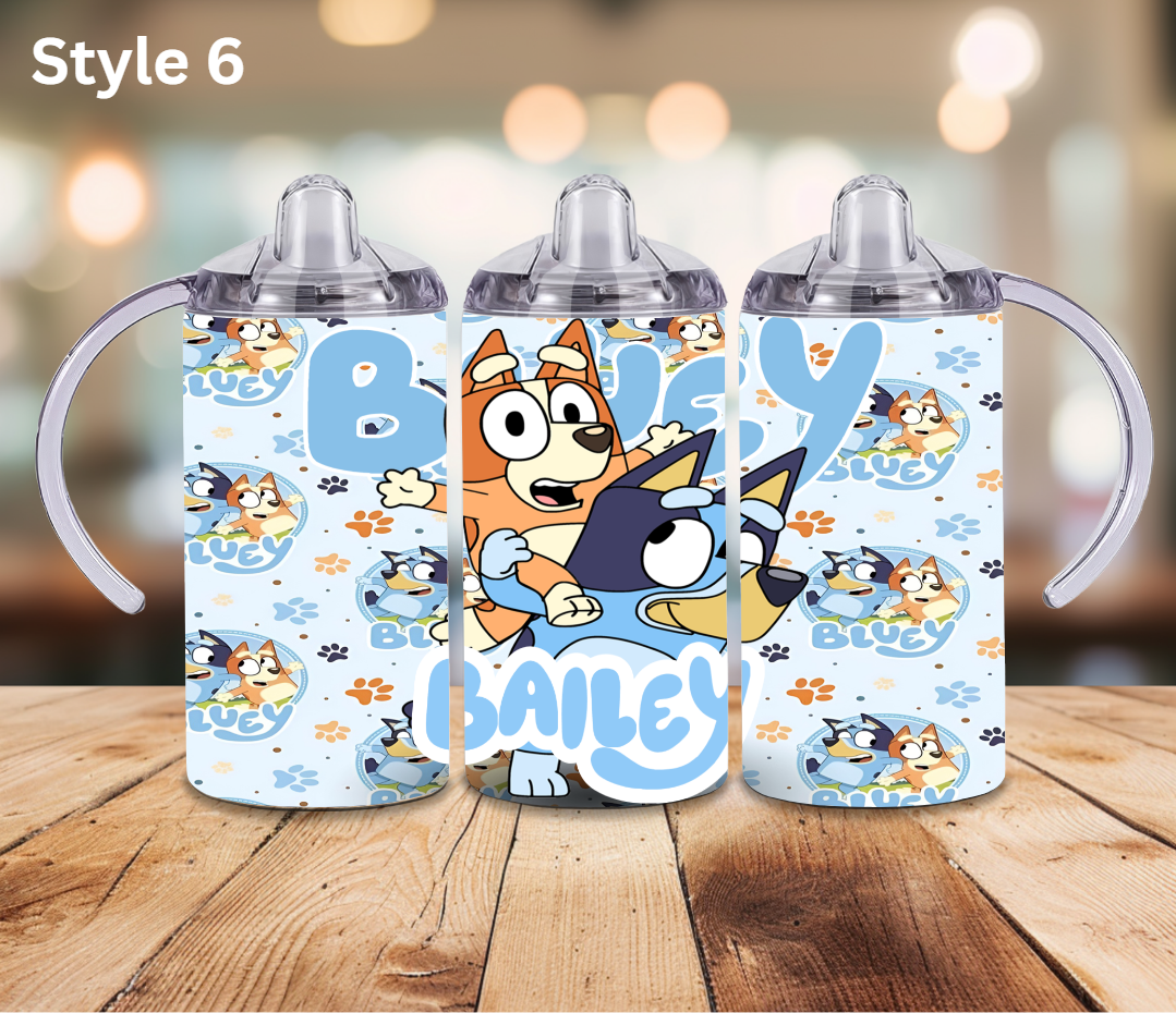 12oz Stainless Tumbler - Personalised Character Collection - Sippy Cup Lid