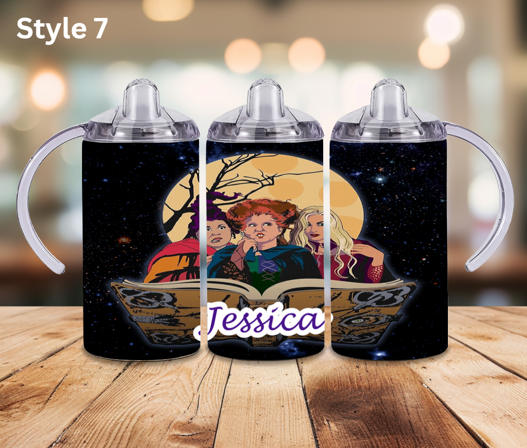12oz Stainless Tumbler - Personalised Character Collection - Sippy Cup Lid