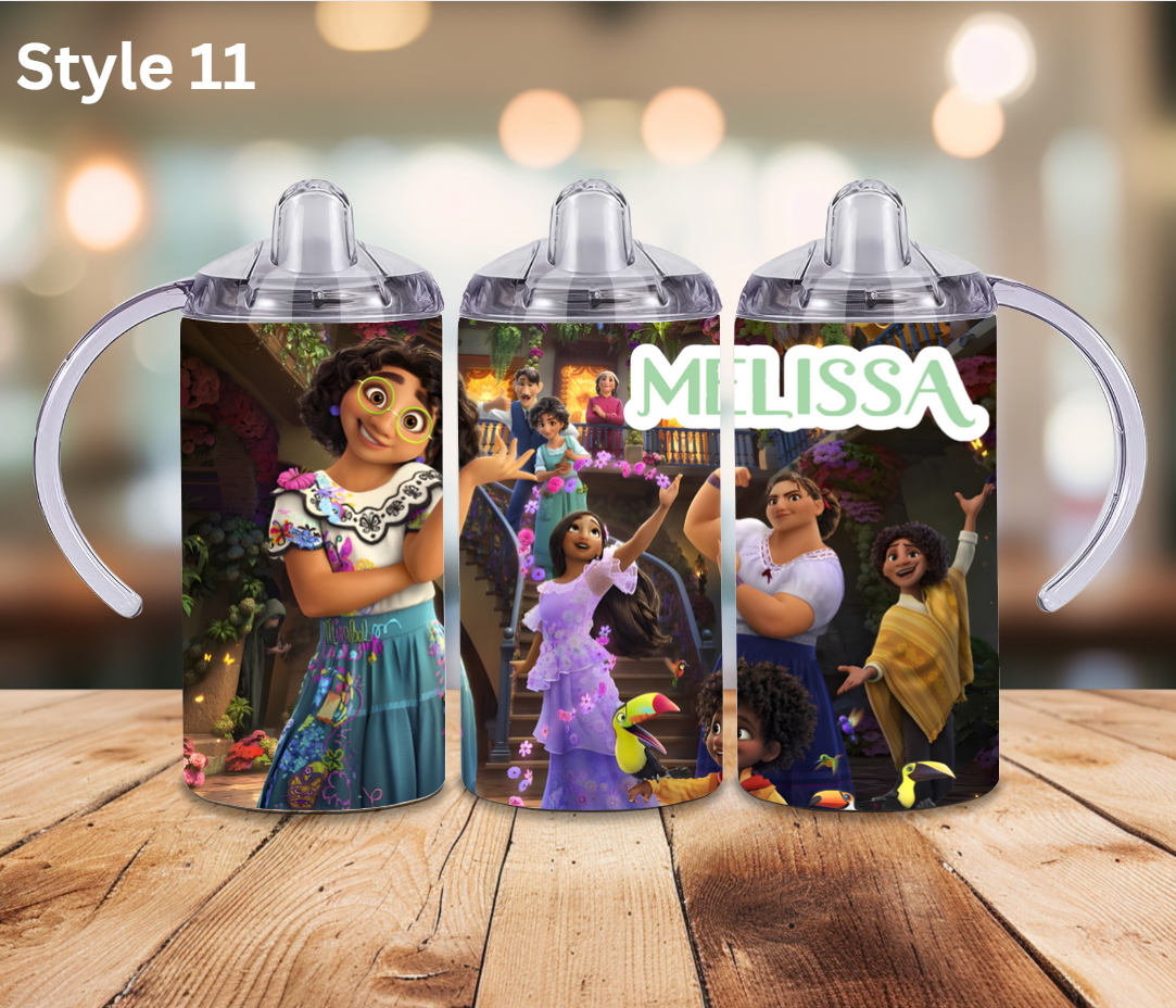 12oz Stainless Tumbler - Personalised Character Collection - Sippy Cup Lid