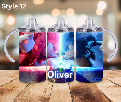 12oz Stainless Tumbler - Personalised Character Collection - Sippy Cup Lid