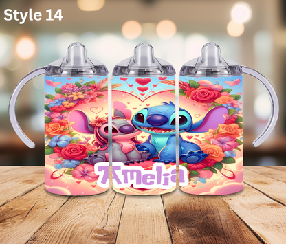 12oz Stainless Tumbler - Personalised Character Collection - Sippy Cup Lid