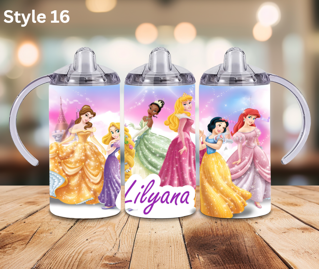 12oz Stainless Tumbler - Personalised Character Collection - Sippy Cup Lid