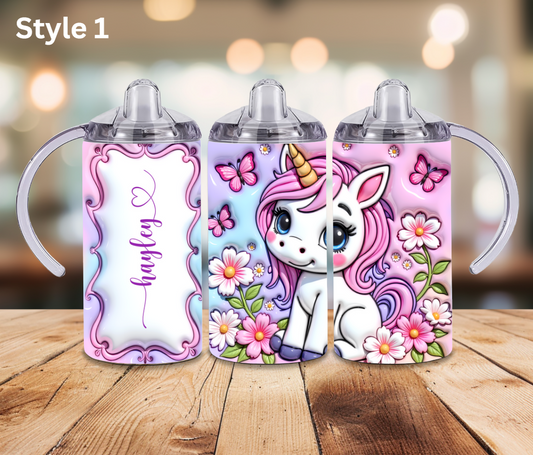 12oz Stainless Steel Tumbler- Personalised Collection - Sippy Cup