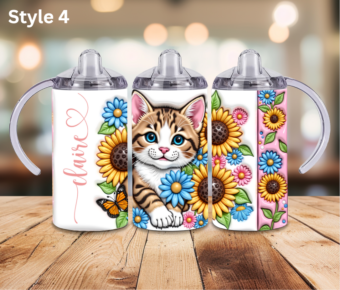 12oz Stainless Steel Tumbler- Personalised Collection - Sippy Cup