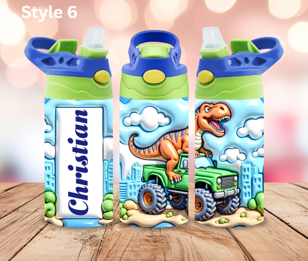 12oz Stainless Steel Tumbler- Personalised Collection - Pop Up Spout