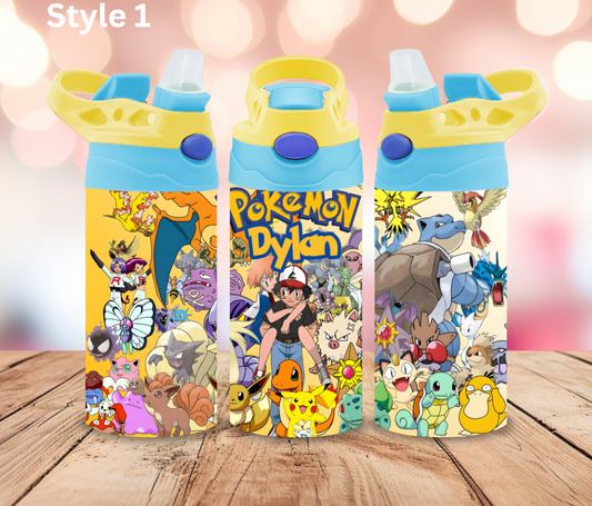 12oz Stainless Tumbler - Personalised Character Collection - Sippy Cup Lid