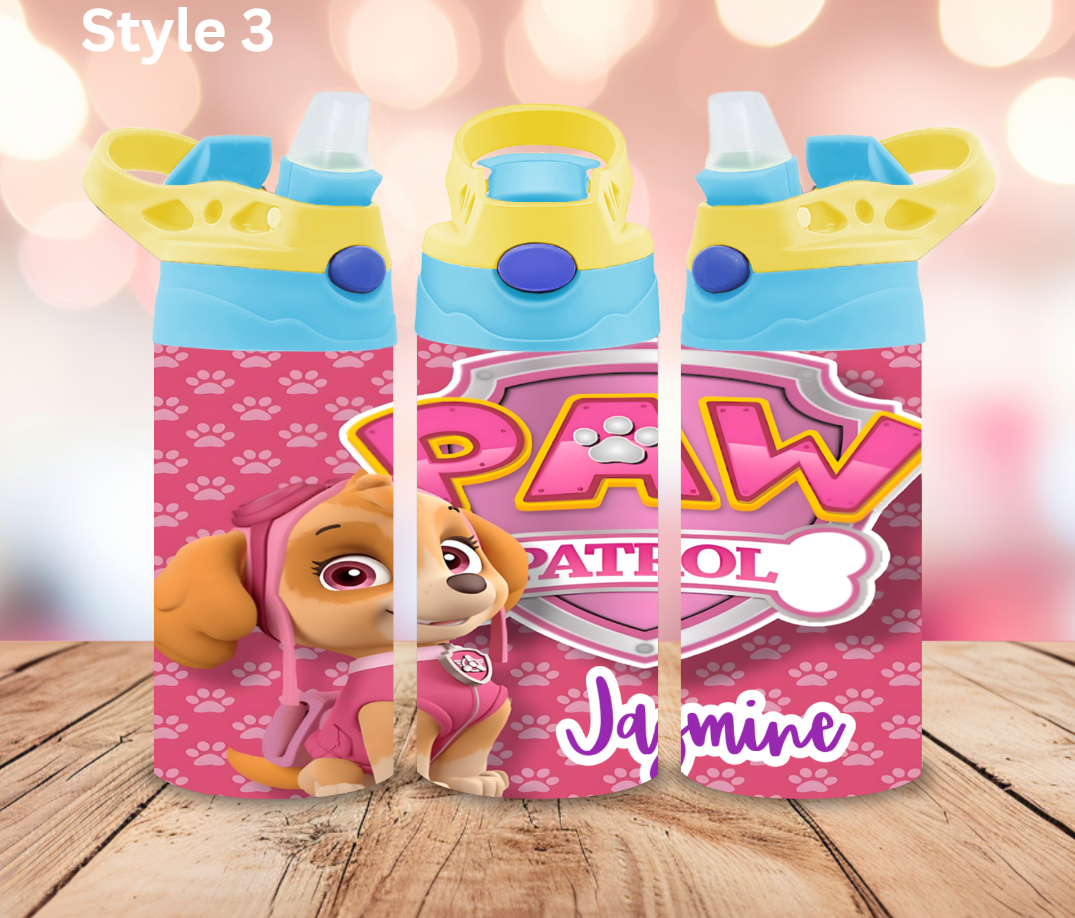 12oz Stainless Tumbler - Personalised Character Collection - Sippy Cup Lid