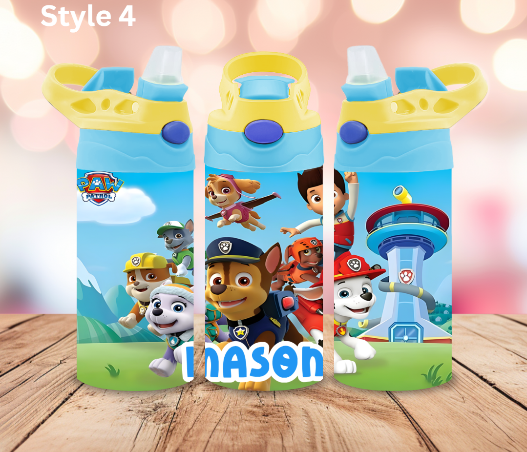 12oz Stainless Tumbler - Personalised Character Collection - Pop Up Spout