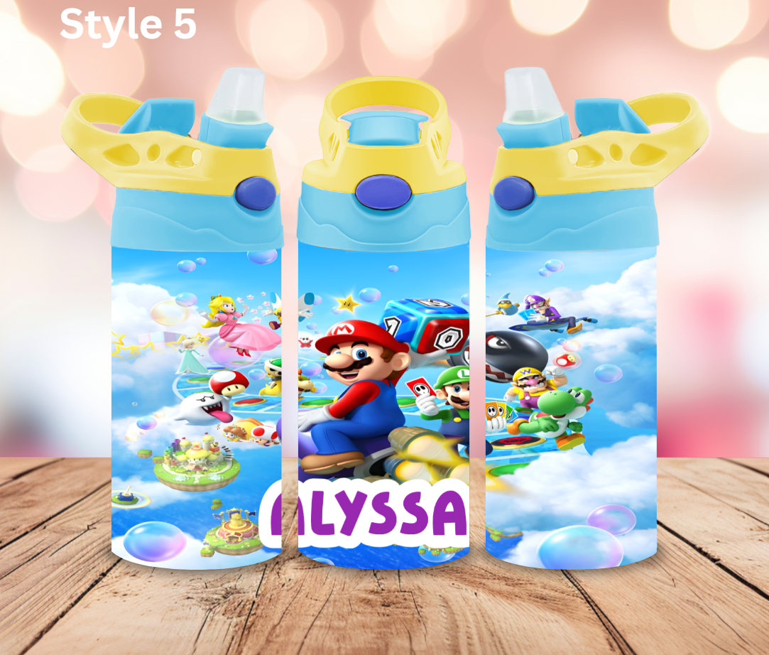12oz Stainless Tumbler - Personalised Character Collection - Pop Up Spout