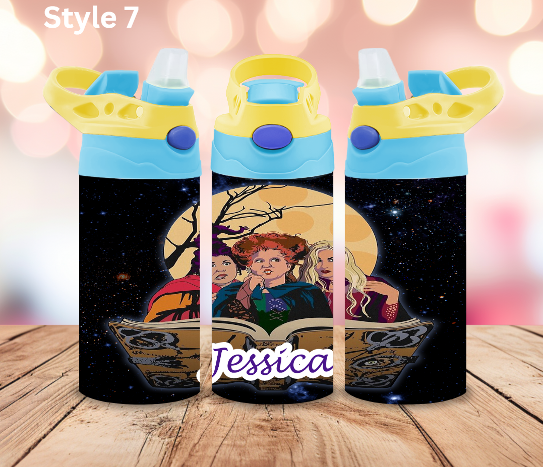 12oz Stainless Tumbler - Personalised Character Collection - Pop Up Spout