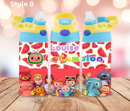 12oz Stainless Tumbler - Personalised Character Collection - Pop Up Spout