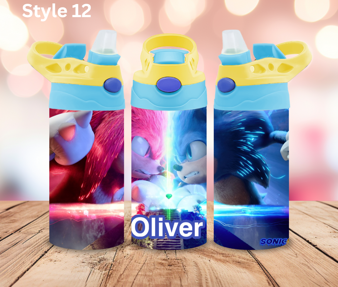 12oz Stainless Tumbler - Personalised Character Collection - Pop Up Spout