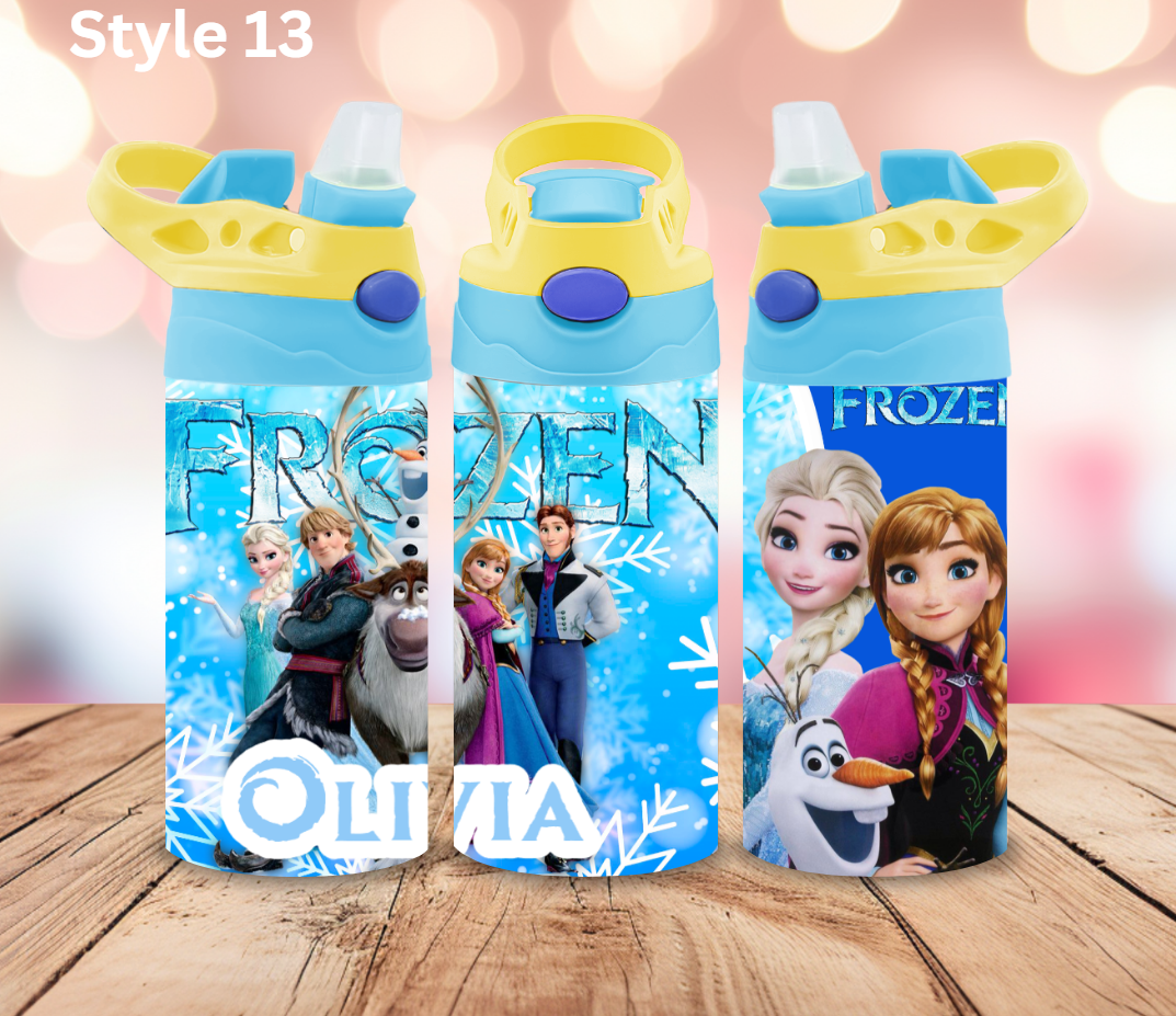 12oz Stainless Tumbler - Personalised Character Collection - Pop Up Spout