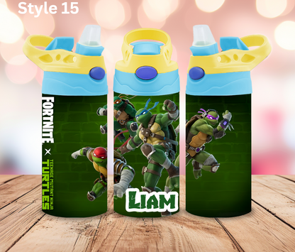 12oz Stainless Tumbler - Personalised Character Collection - Pop Up Spout