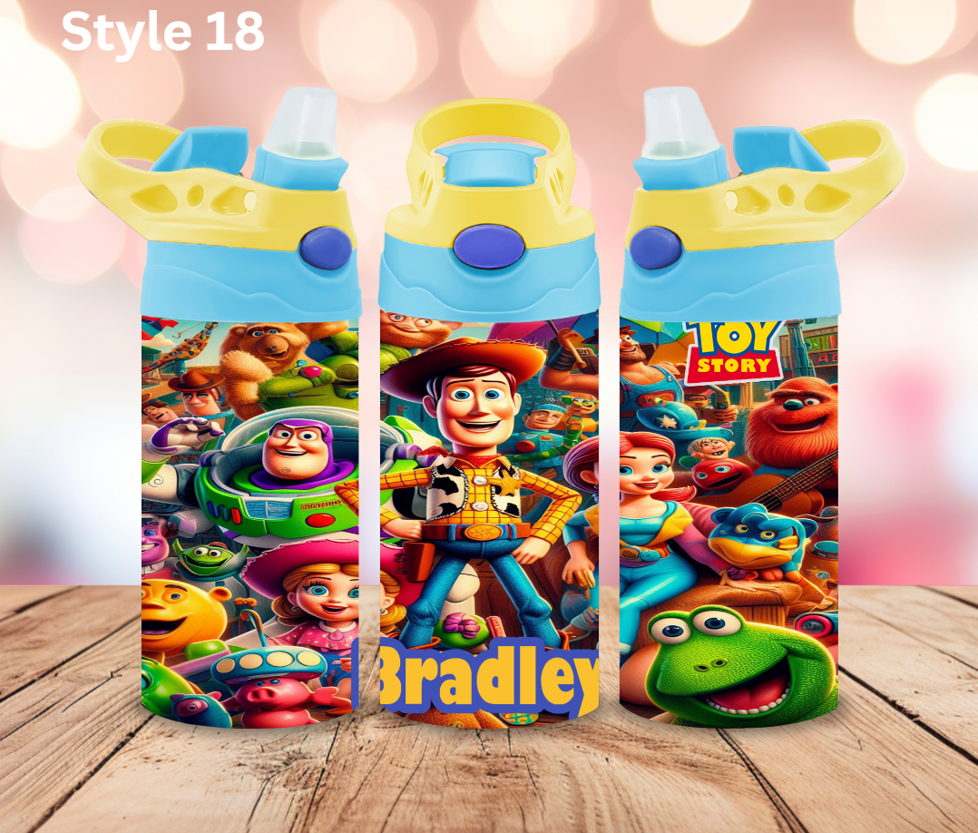 12oz Stainless Tumbler - Personalised Character Collection - Pop Up Spout
