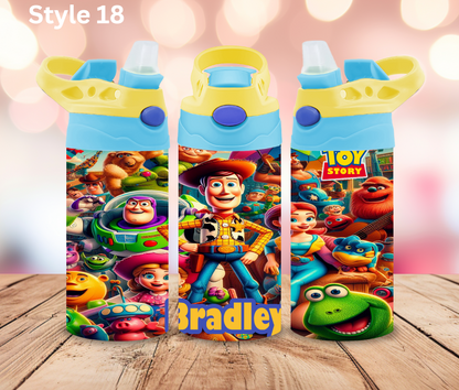 12oz Stainless Tumbler - Personalised Character Collection - Pop Up Spout