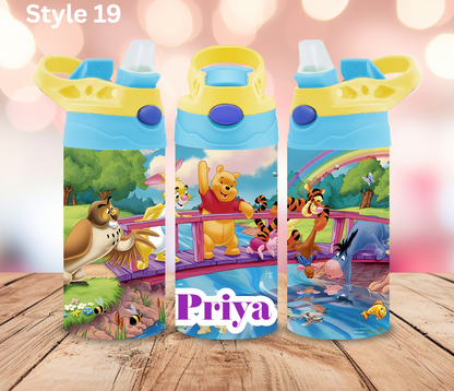 12oz Stainless Tumbler - Personalised Character Collection - Pop Up Spout