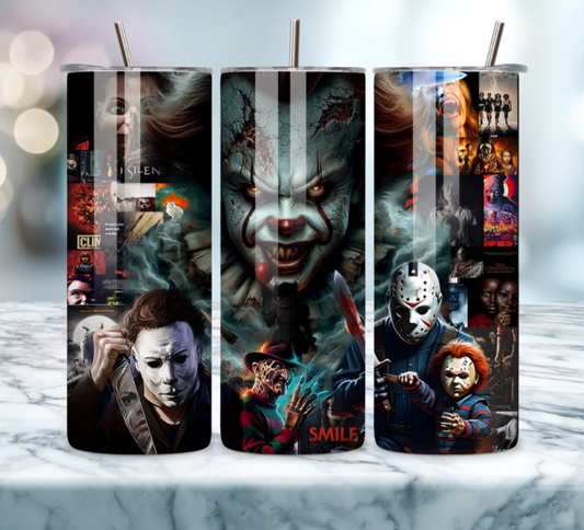 20oz Stainless Steel Tumbler - Horror Collection