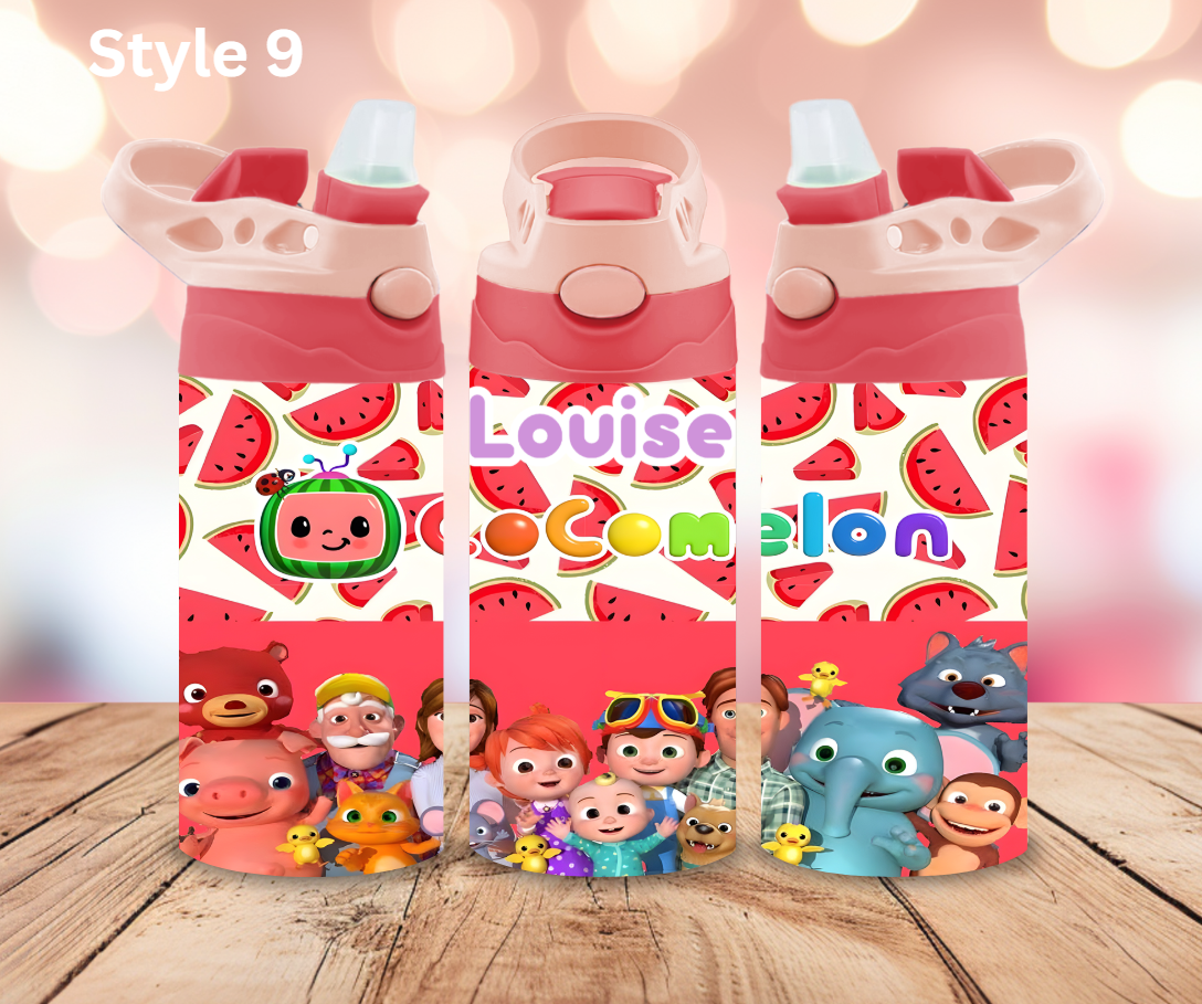 12oz Stainless Tumbler - Personalised Character Collection - Pop Up Spout