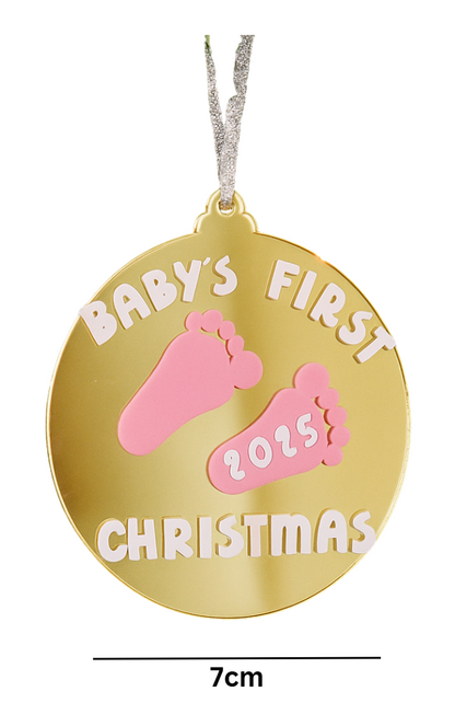 Custom Baby's First Christmas Ornament