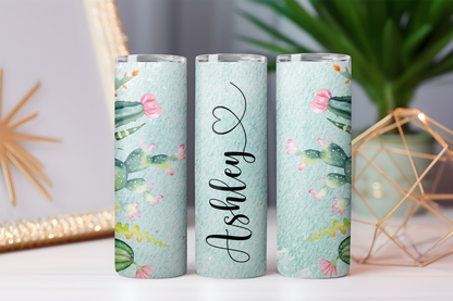 20oz Stainless Steel Tumbler Personalised Flower Collection