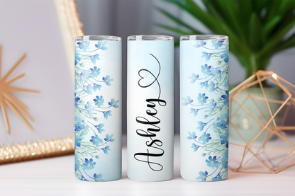 20oz Stainless Steel Tumbler Personalised Flower Collection