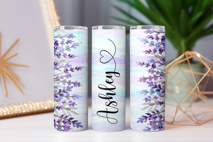 20oz Stainless Steel Tumbler Personalised Flower Collection