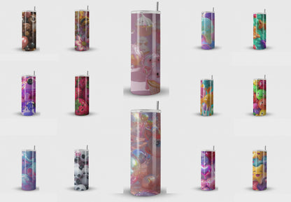 20oz Stainless Steel Tumbler 3D wrap collection